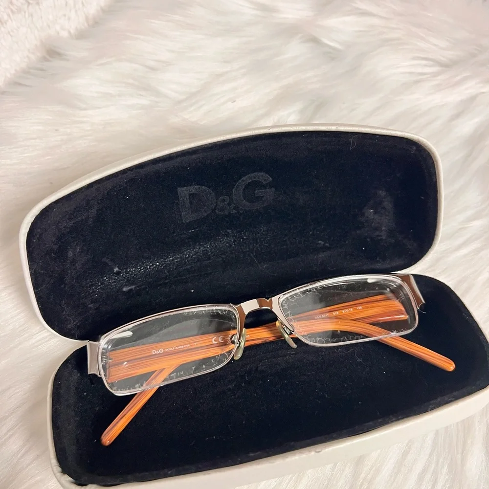 D&G Men's Glasses with Black and Brown Accents - Picture 8 of 9